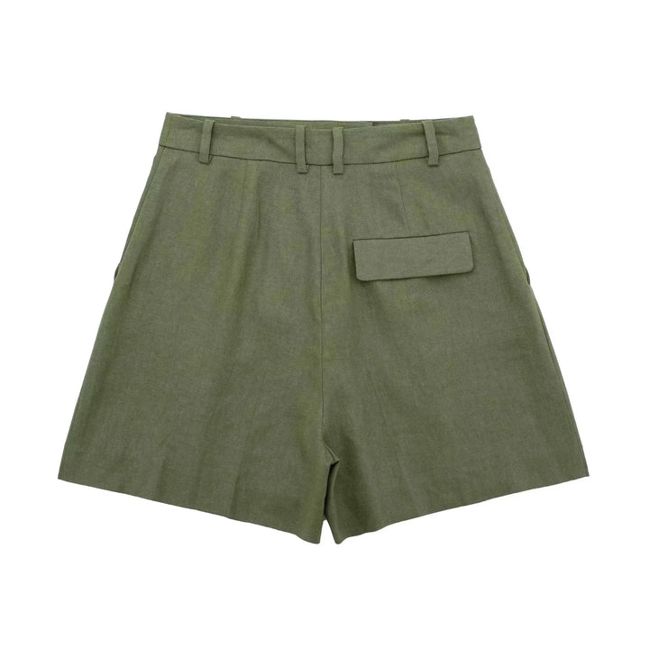 Levoire | Ensemble D'Été Élégant Pour Femmes Avec Haut À Décolleté En V Et Shorts