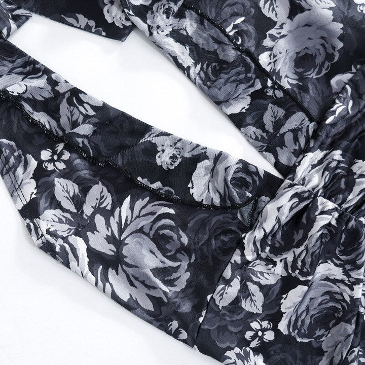 Levoire | Design De Fleurs Robe Mini Bodycon