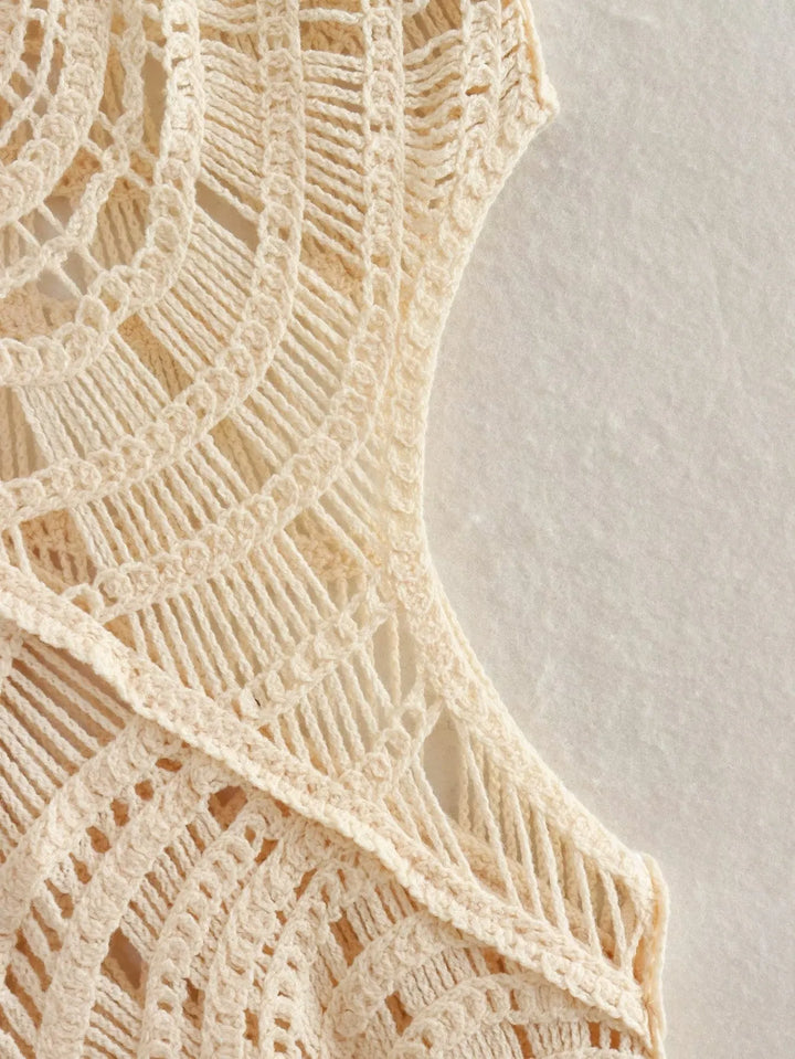 Levoire | Robe En Crochet Aérée Pour L'Été