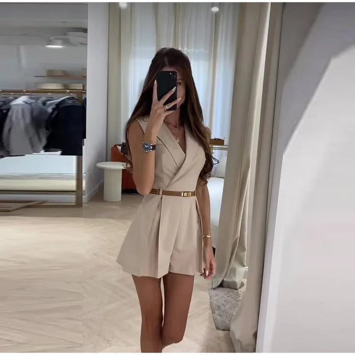 Levoire | Jumpsuit Élégant Pour Femmes Avec Un Design Superbe Abricot