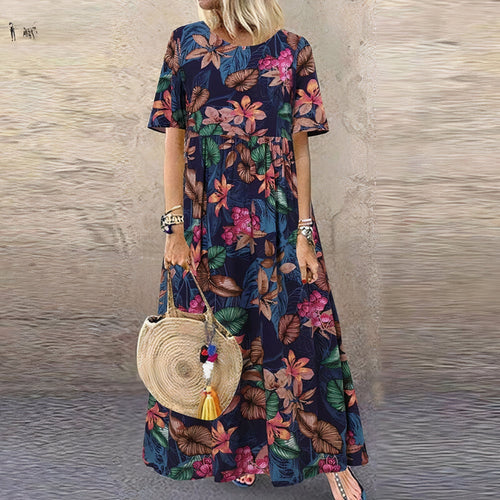 Levoire | Robe Fleurie Coupe Décontractée
