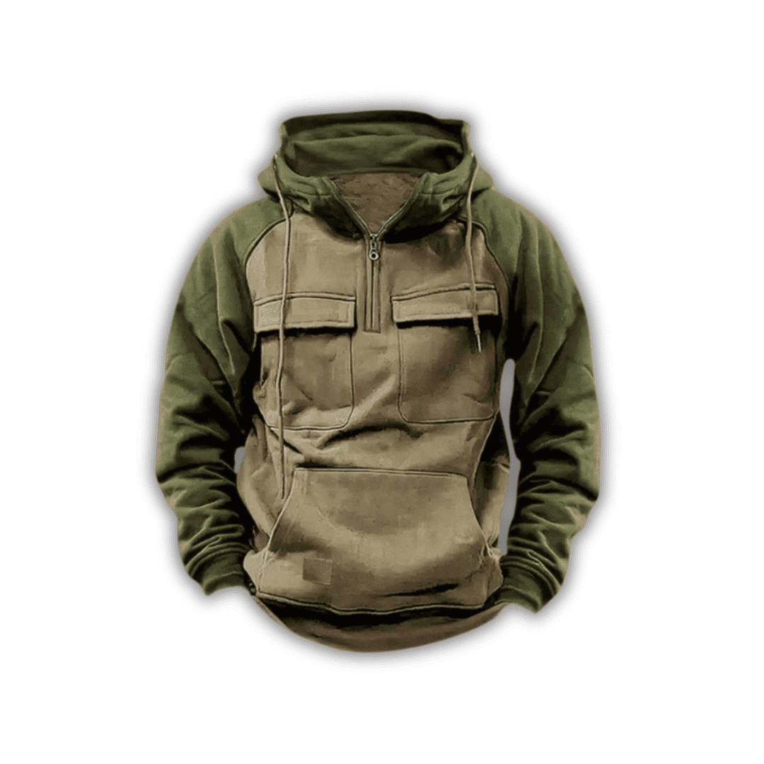Levoire | Veste À Capuche Chaude Vert olive