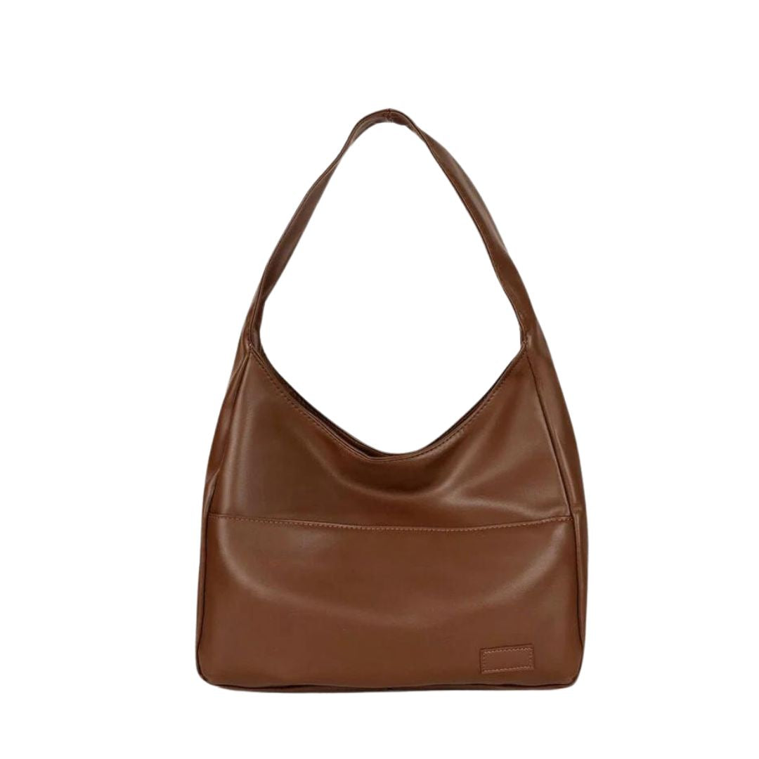 Levoire | Un Grand Sac À Bandoulière En Simili Cuir Braun