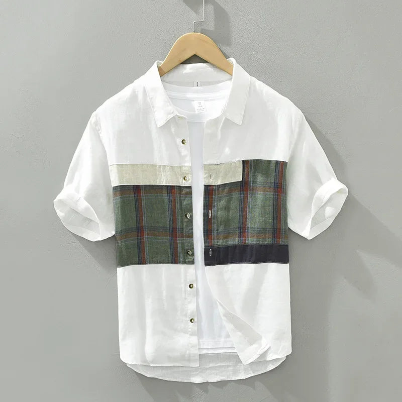 Levoire | Chemise En Lin Respirant Style Decontracte Hommes