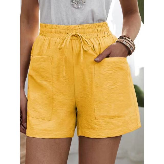Levoire | Shorts Avec Cordon De Serrage Jaune