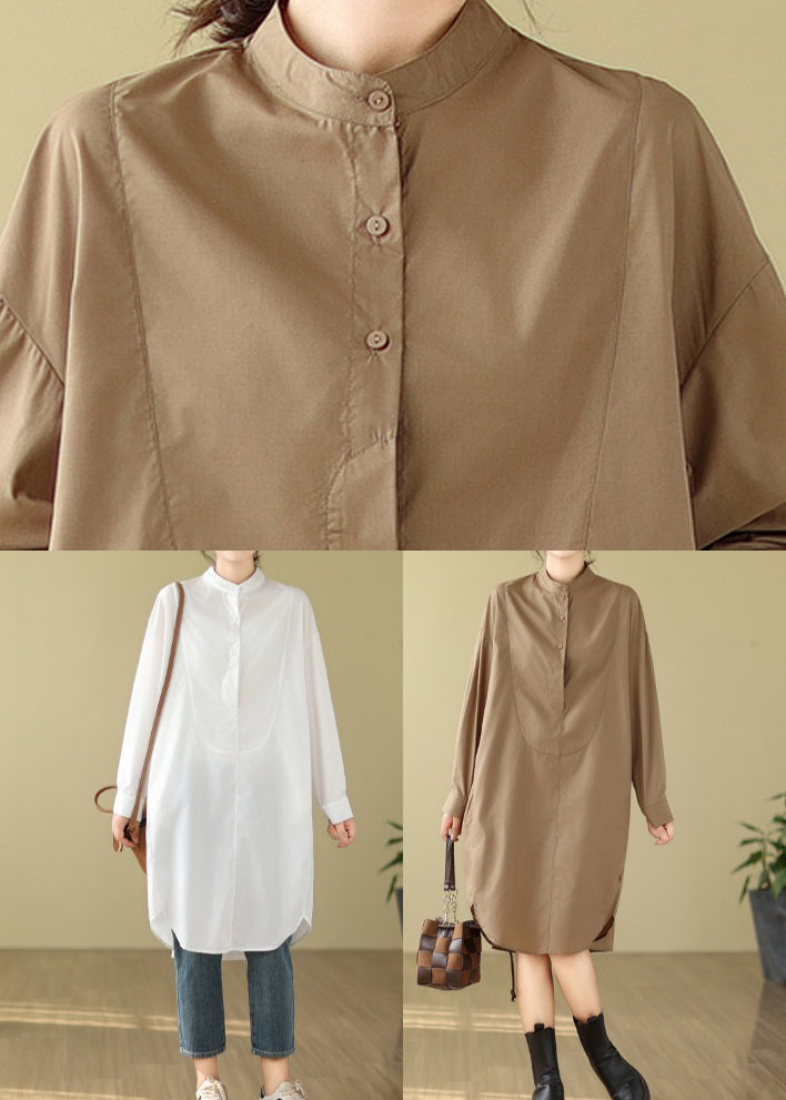 Levoire | Robe à Manches Longues en Velours Café