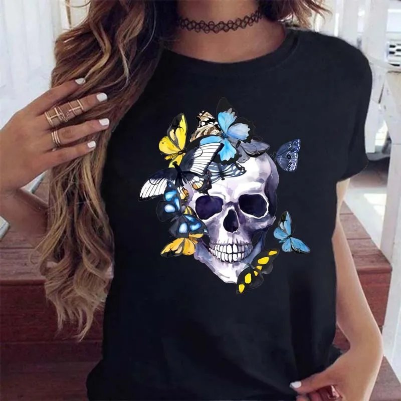 Levoire | T-Shirt Crâne Noir Style 3