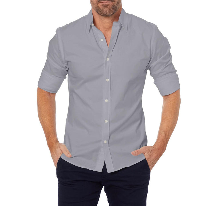 Levoire | Chemise Extensible Avec Fermeture Éclair Gris