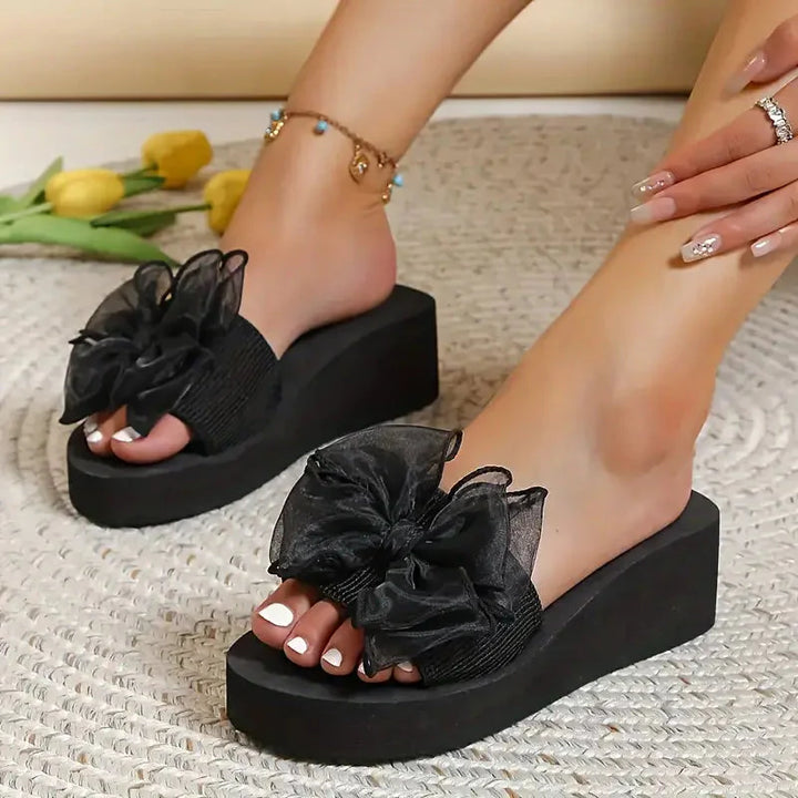 Levoire | Talons Compensés, Lacets, Plateforme, Chaussures D'Été, Sandales Mules