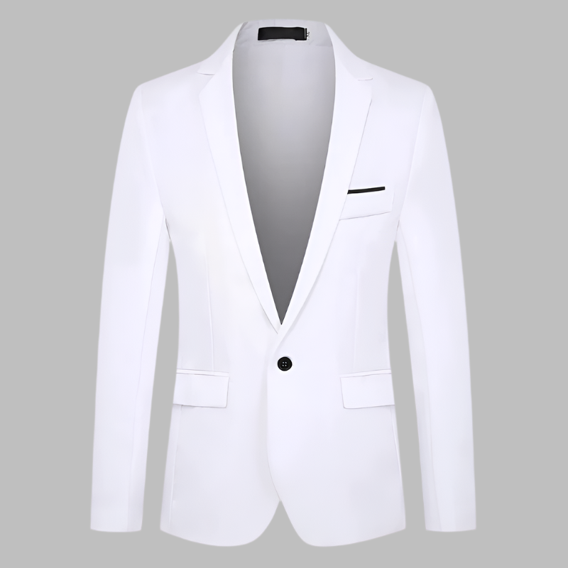 Levoire | Blazer Slim Fit Élégant pour Hommes Blanc