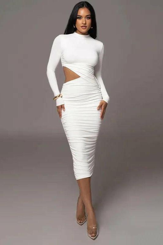 Levoire | Robe Bodycon Slimline Pour Femmes Blanc