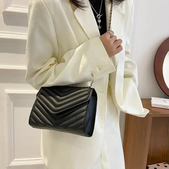 Levoire | Sac À Épaule Moderne Avec Bandoulière En Chaîne Noir 20*13*9CM