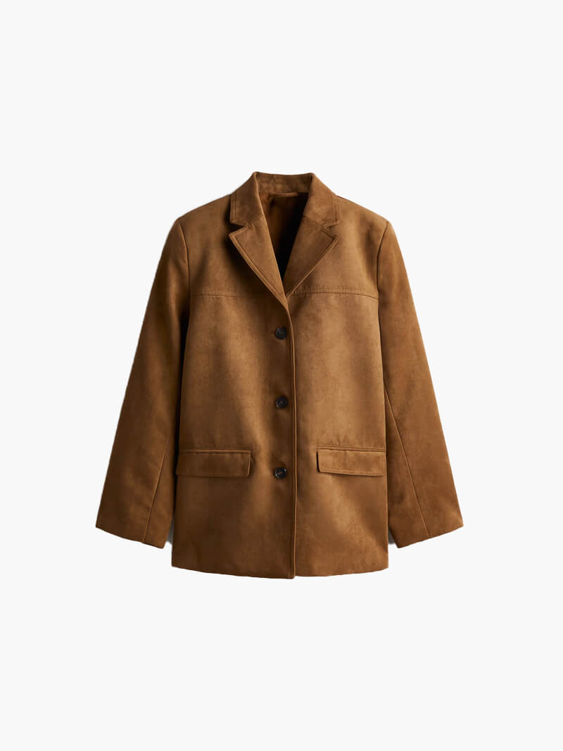 Levoire | Veste en cuir à surface douce