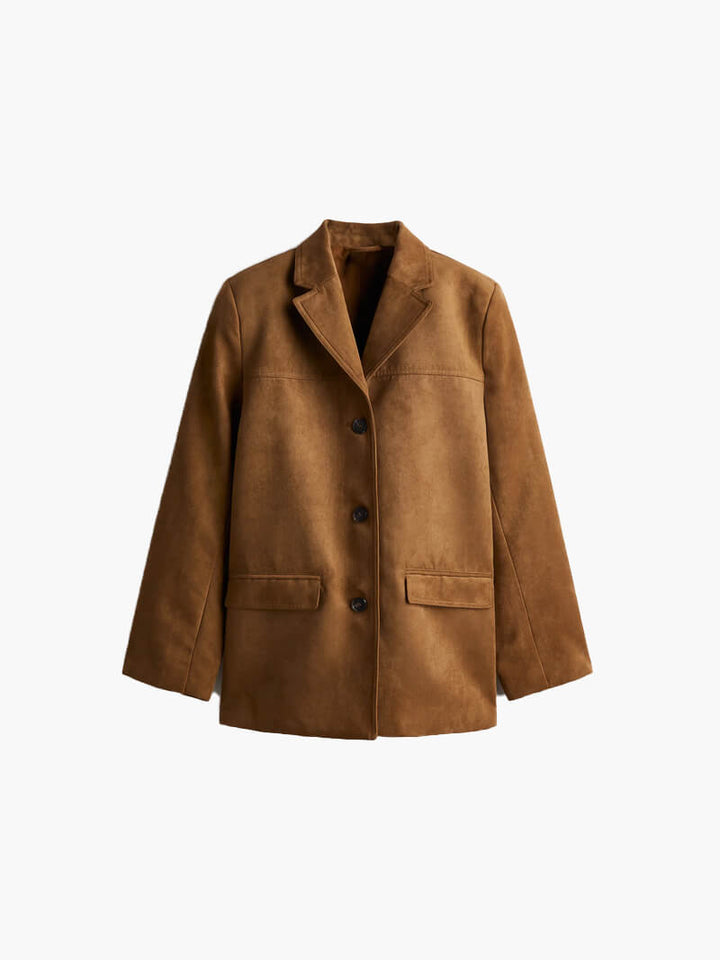 Levoire | Veste en cuir à surface douce