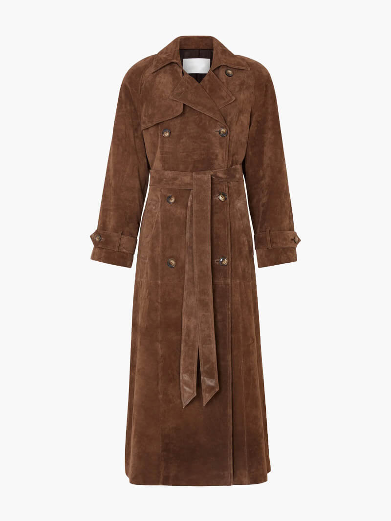Levoire | Manteau Trench En Daim Synthétique