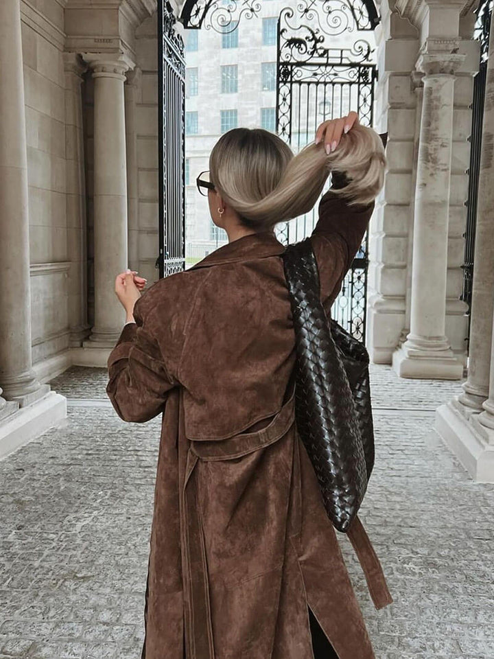 Levoire | Manteau Trench En Daim Synthétique