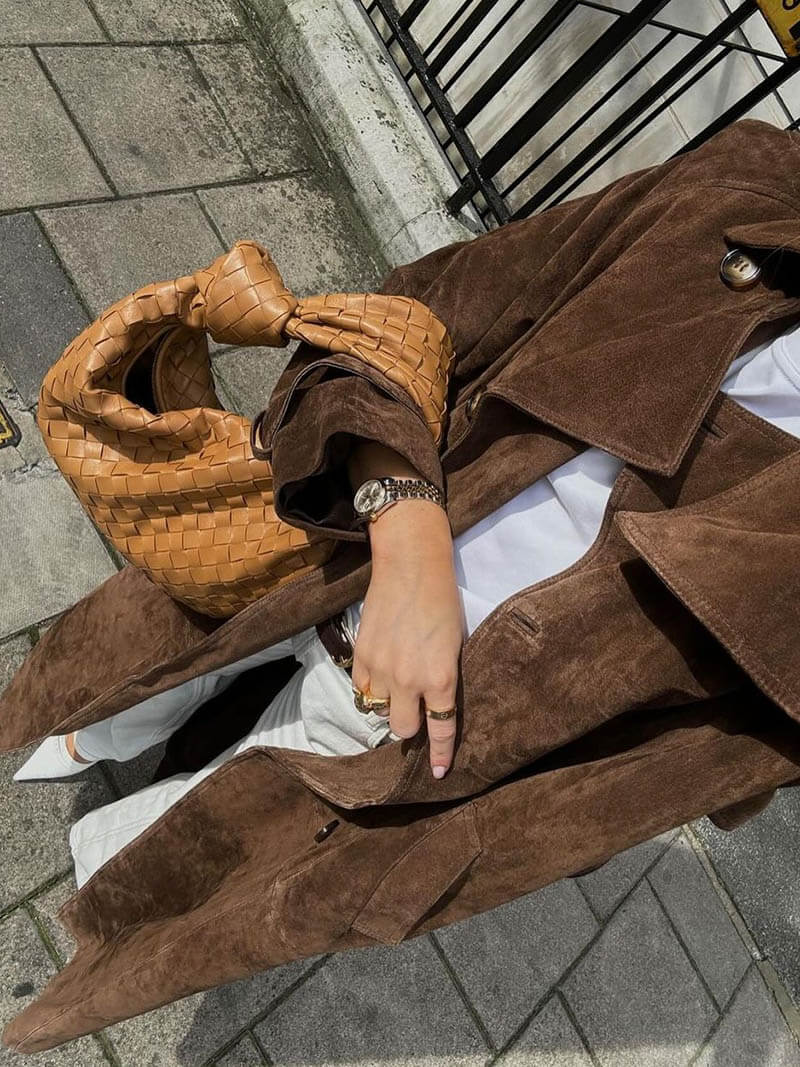 Levoire | Manteau Trench En Daim Synthétique