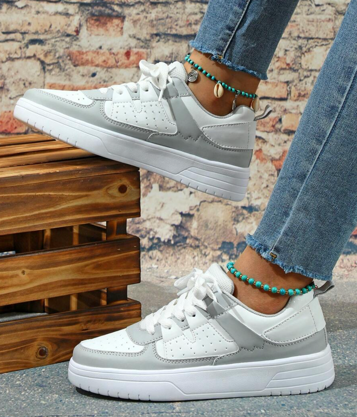 Levoire | Baskets Colorblock Pastel Avec Semelle Épaisse Pour Femmes