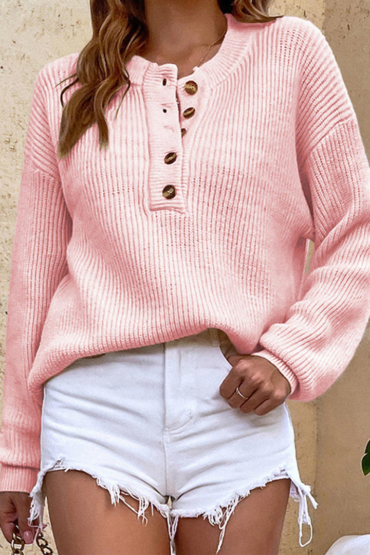 Levoire | Pull D'Hiver Décontracté Et Classique Rose XL