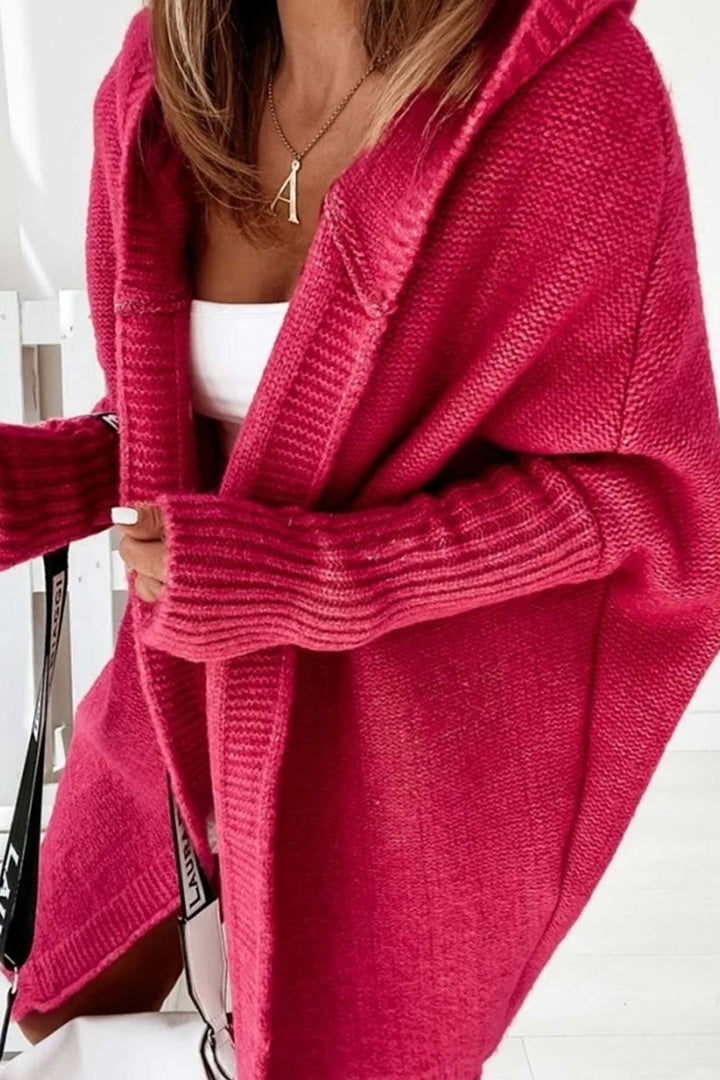 Levoire | Cardigan Confortable Avec Capuche Ouverte Pour Femmes Avec Style Rot