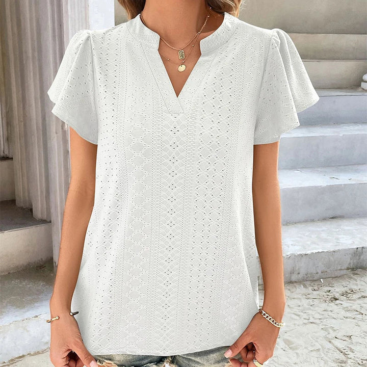 Levoire | Top d'été à col en V Blanc