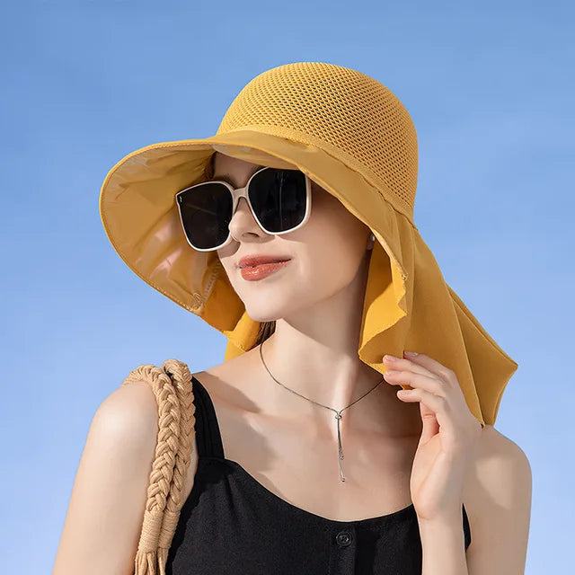 Levoire | Chapeau d'été avec Protection UV et Style Élégant pour Femmes Jaune
