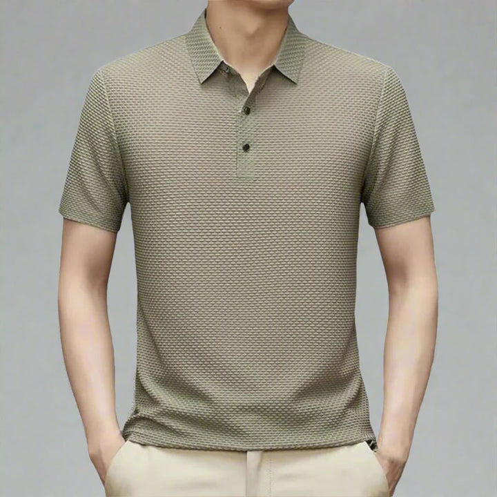 Levoire | Polo Pour Hommes Court Et Respirant Pour L'Été Khaki