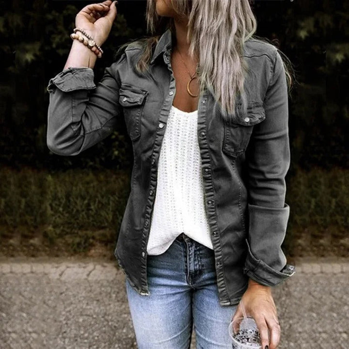 Levoire | Veste En Jean Élégante Noir