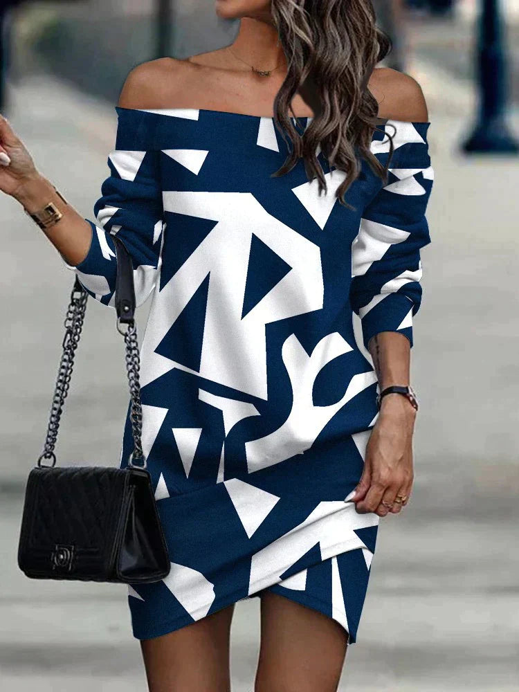 Levoire | Robe Séduisante Avec Décolleté Et Fente Bleu