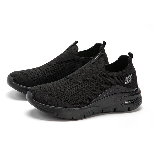 Levoire | Confortables Baskets Slip On Noires Taille noire