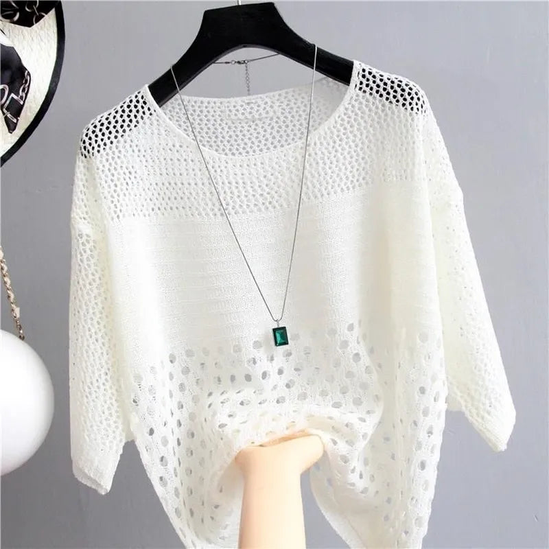 Levoire | Haut En Maille Blanc Taille Unique