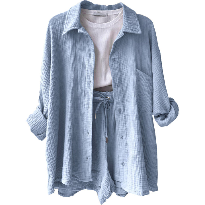 Levoire | Ensemble en coton élégant Bleu