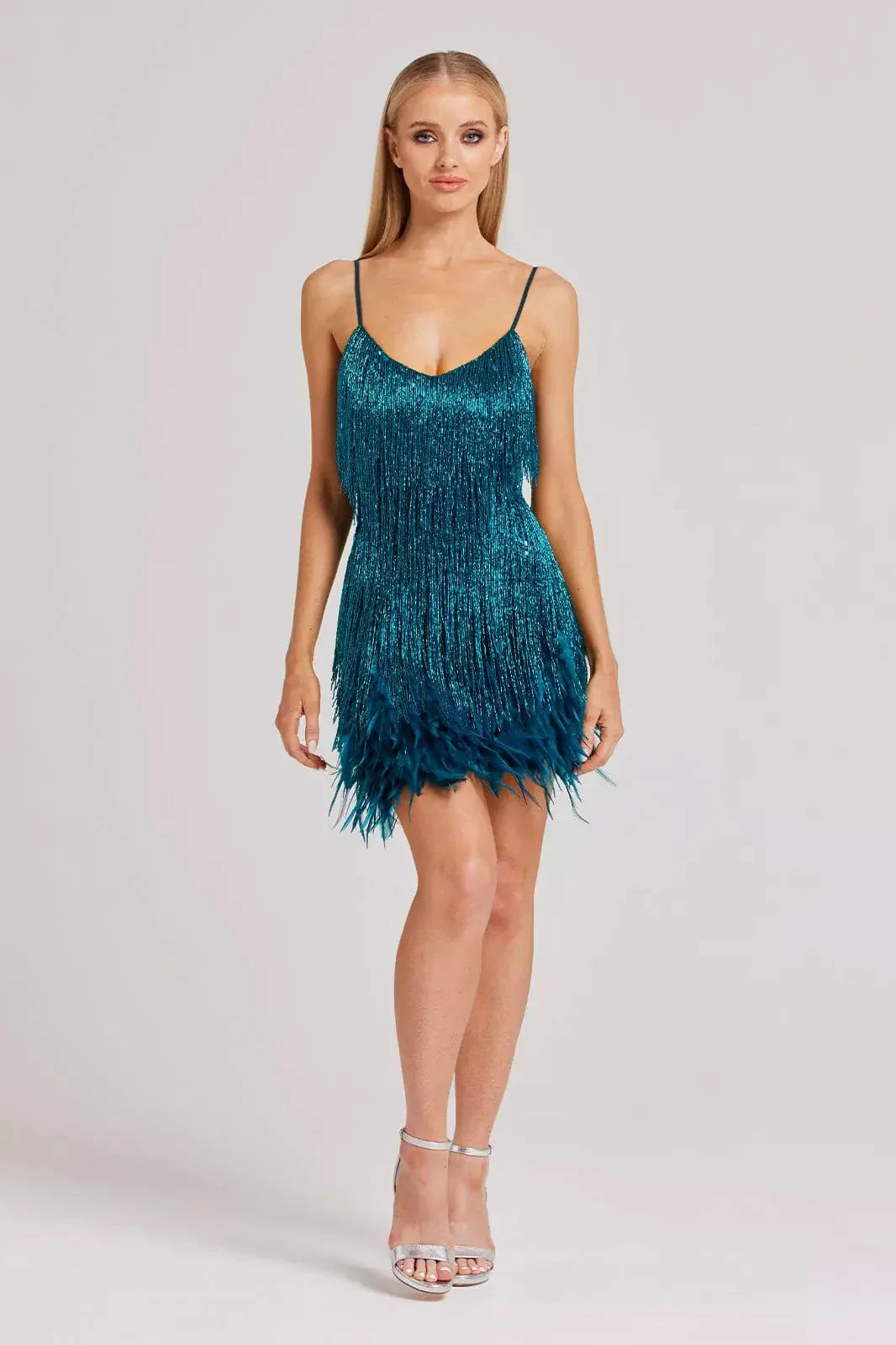 Levoire | Robe De Fête Donne Du Peps À Ta Tenue Avec Cette Mini Robe À Sequins Sarcelle