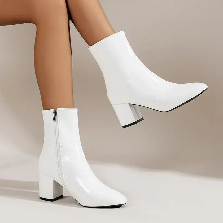 Levoire | Salomé Botte Chic À Talon Blanc (encore 7 en stock)
