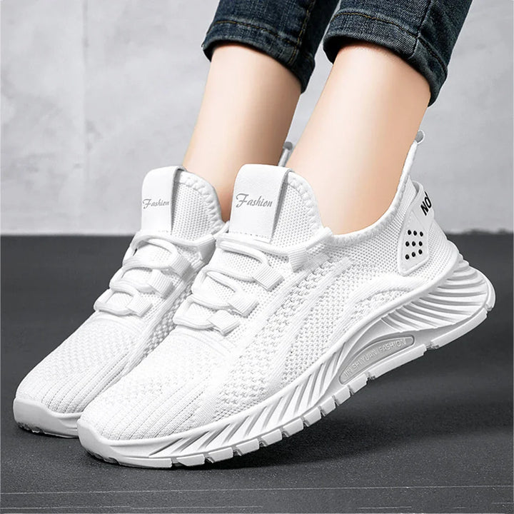 Levoire | Baskets Femme Stylées Avec Plateforme Blanc