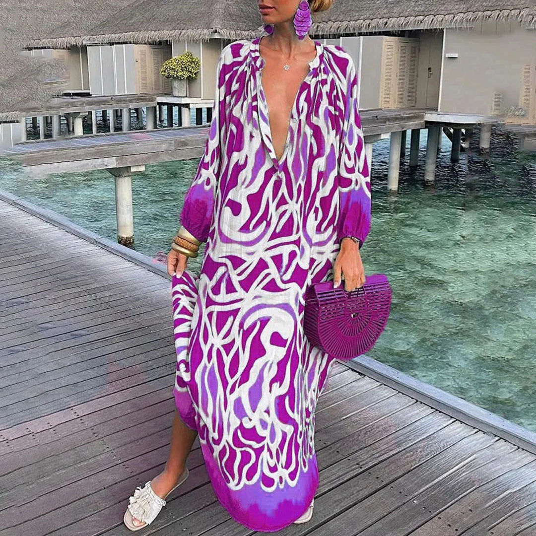 Levoire | Élégante Robe Boho Lila