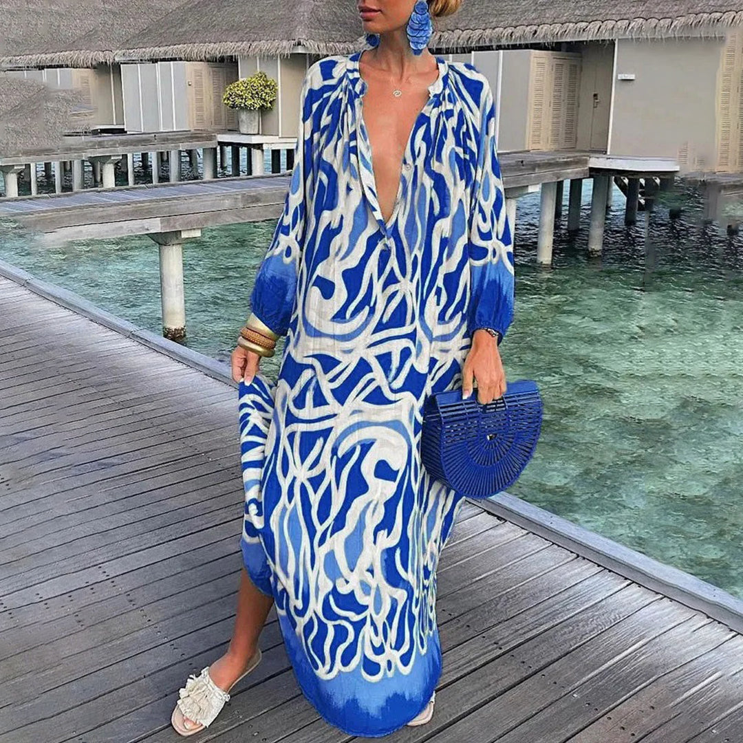Levoire | Élégante Robe Boho Bleu