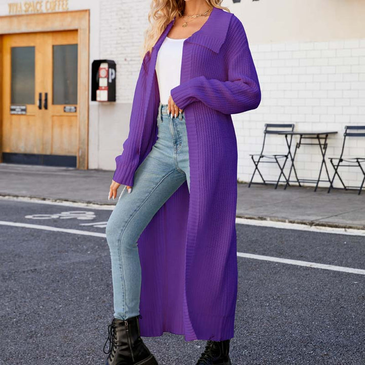 Levoire | Veste Tricot Longue Élégante Pour Femmes