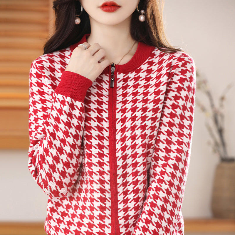 Levoire | Veste Stylée Avec Fermeture Éclair Et Motifs Uniques Pour Femmes Rot