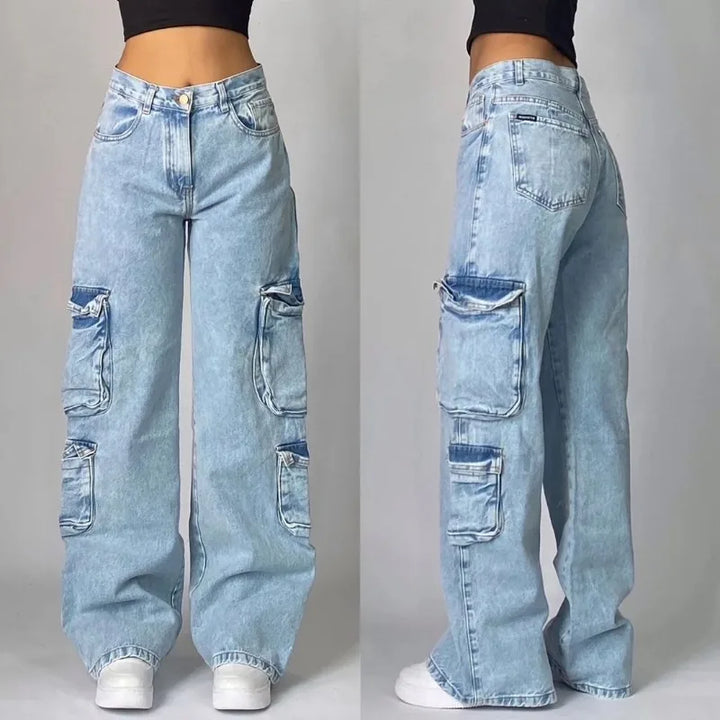 Levoire | Unisex Retro Baggy Cargo Jeans