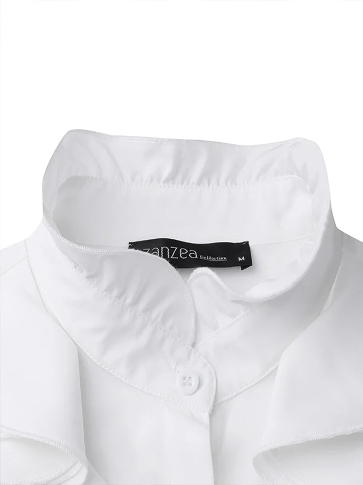 Levoire | Femme Blouse Asymétrique Avec Patte De Boutonnage