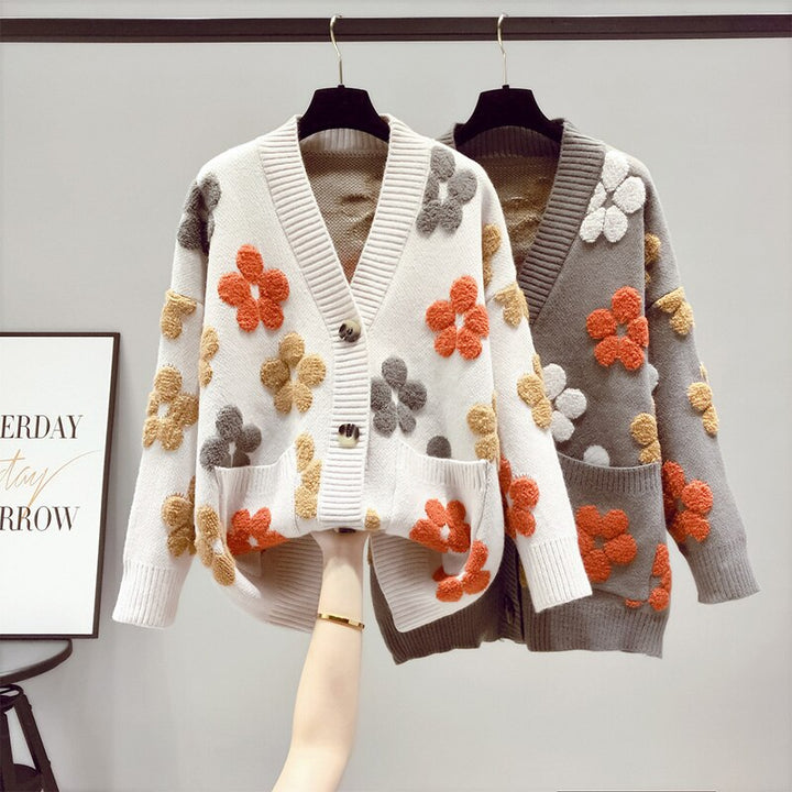 Levoire | Cardigan Fleuri Pour Femme - Chaud