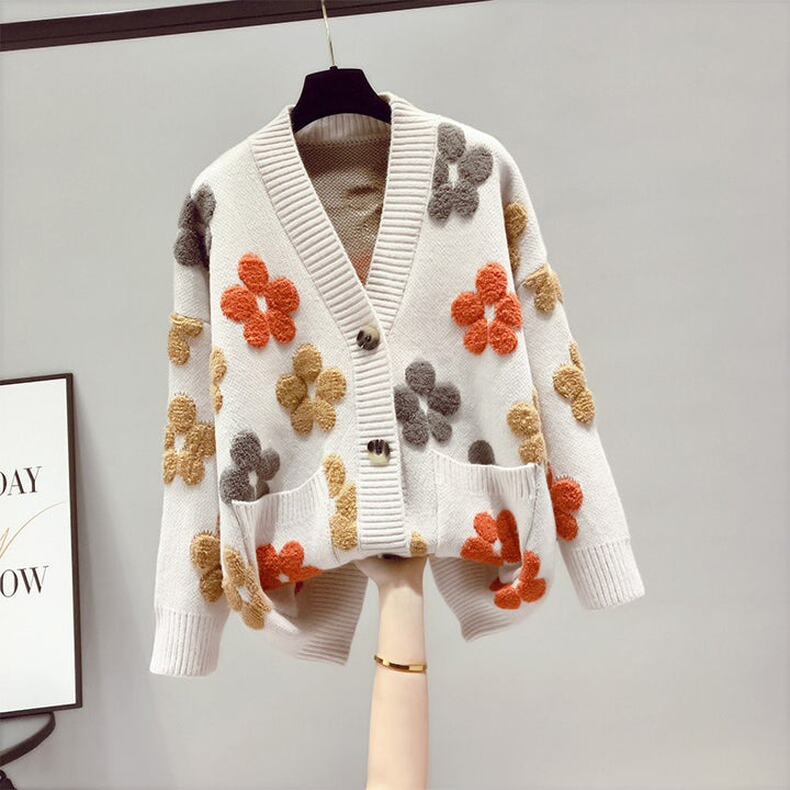 Levoire | Cardigan Fleuri Pour Femme - Chaud