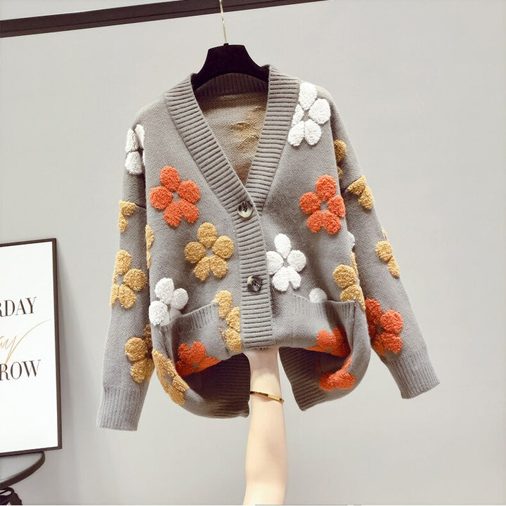 Levoire | Cardigan Fleuri Pour Femme - Chaud
