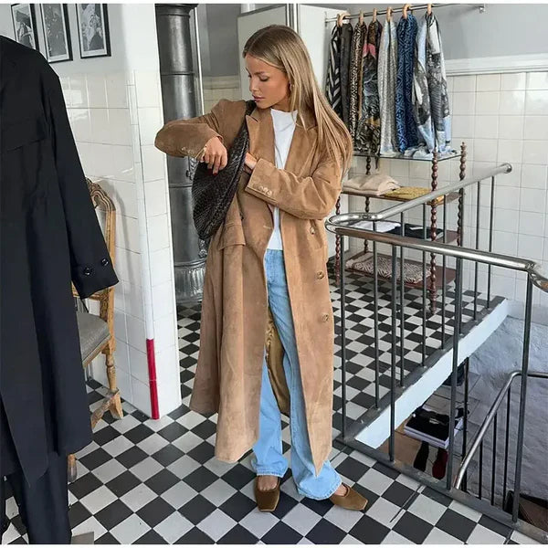 Levoire | Manteau Trench En Daim Synthétique