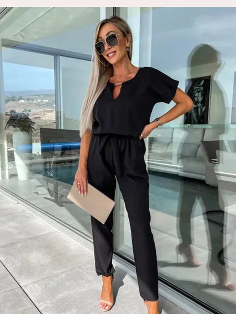 Levoire | Combinaison Chic Décontractée Femme Noir