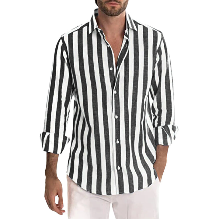 Levoire | Chemise En Lin Pour Hommes Dans Un Style Moderne Noir