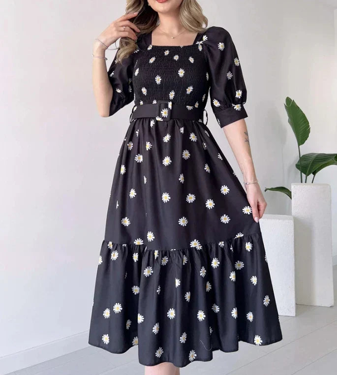 Levoire | Nouvelle robe avec manches bouffantes Noir