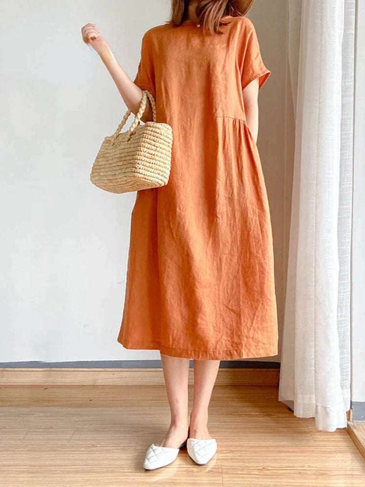 Levoire | Robe Midi Légère Orange