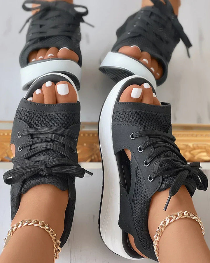 Levoire | Baskets En Maille Ouvertes Orthopédiques Pour Femmes Noir